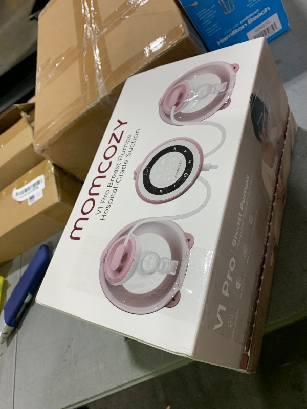 Photo 1 of Momcozy Breast Pump V1 Pro Hospital-Grade, Hands-Free & Portable Wearable Pump, Upgraded Electric Pump with 3 Fine-Tuned Rhythms|15 Levels, Come with Leak-Proof DoubleFit Flange, Cozy Red.