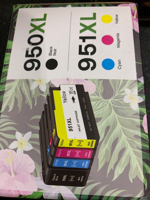 Photo 1 of DAM aila Compatible 950XL 951XL Ink Cartridge Replacement for HP OfficeJet Pro 8600 8610 8620 8100 8630 8660 8640 8615 76DW 251DW, Black, Cyan, Magenta, Yellow, 4-Pack