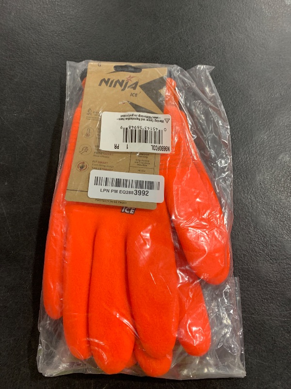 Photo 1 of MCR Safety N9680XXL Ninja Flex Work Gloves, 15 Gauge Nylon Shell with Latex Coated Palm and Fingertips, Red/Gray, 2X-Large, 1-Pair