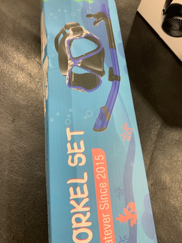 Photo 1 of Greatever Dry Snorkel Set,Panoramic Wide View,Anti-Fog Scuba Diving Mask,Professional Snorkeling Gear for Kids