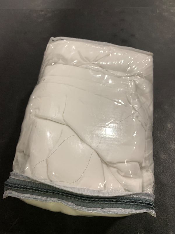 Photo 1 of Zipper Fitted Sheet - Includes 1 Fitted Sheet Base & 2 Zip-On Sheets - Upto 16” in. Deep Pockets King Size Zipper Fitted Sheet - Easy to Change, Sateen Cotton 600 TC Fitted Sheet - White