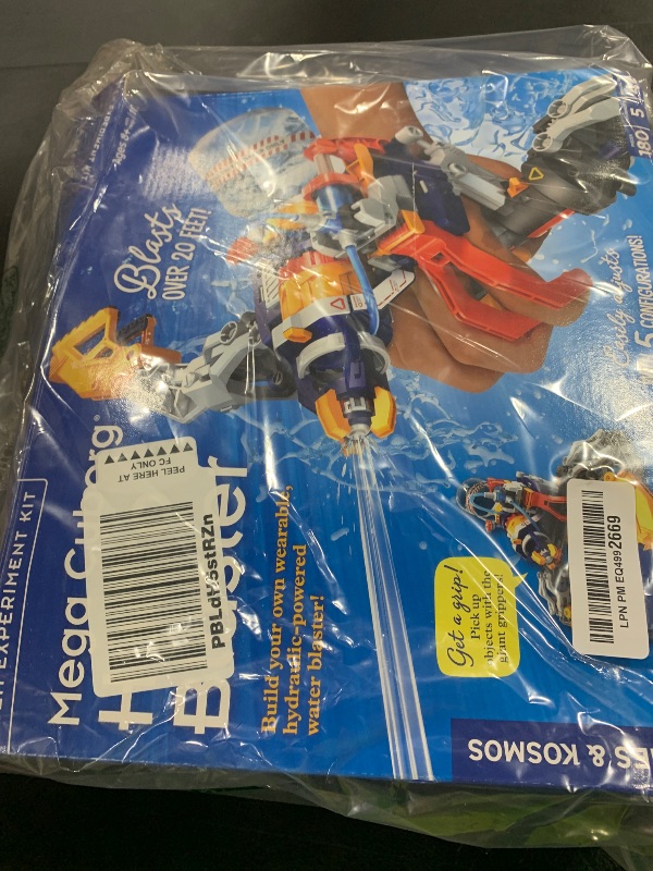 Photo 1 of Thames & Kosmos Mega Cyborg Hydro Blaster STEM Experiment Kit, Toy of The Year Finalist - Build a Wearable Hydraulic-Powered Water Toy & Gripper, Shoots Water Up to 20 Feet, Transforms Into 5 Models