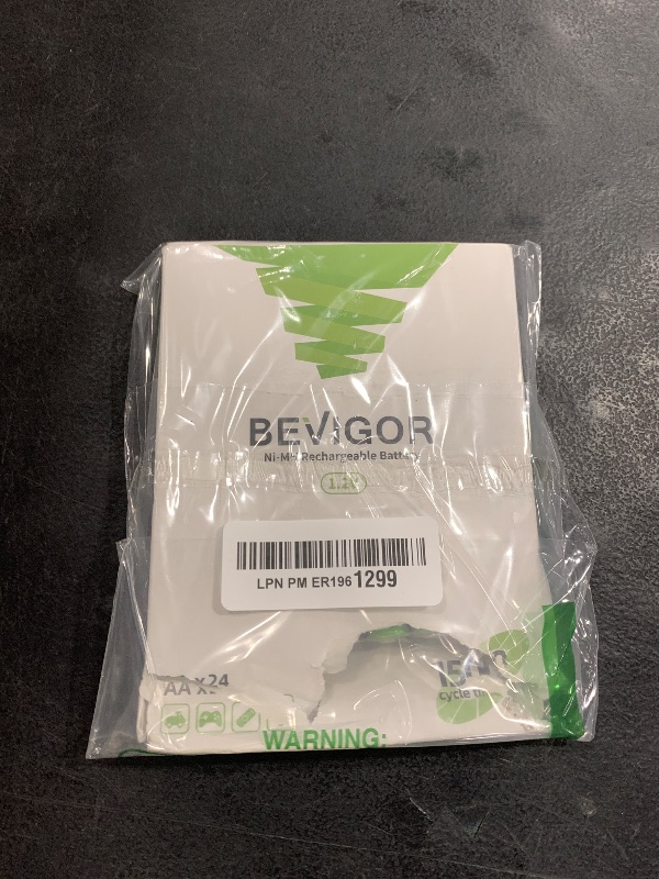 Photo 1 of BEVIGOR Rechargeable AA Batteries, 2800mAh High Capacity Double A Batteries 1.2V NiMH Low Self Discharge AA Batteries 24 Count