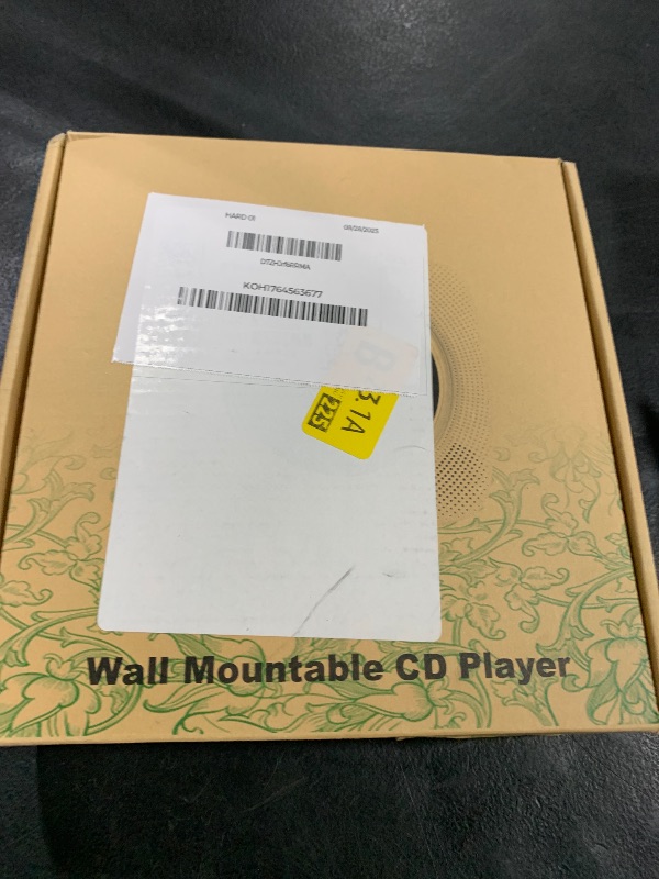 Photo 1 of Realinkus CD Players for Home, Portable CD Player with Speakers, FM Radio, Remote Control, AUX Port, USB Read, Compatible Formats, Wired Powered, Desktop and Wall Mounted, White, Gift