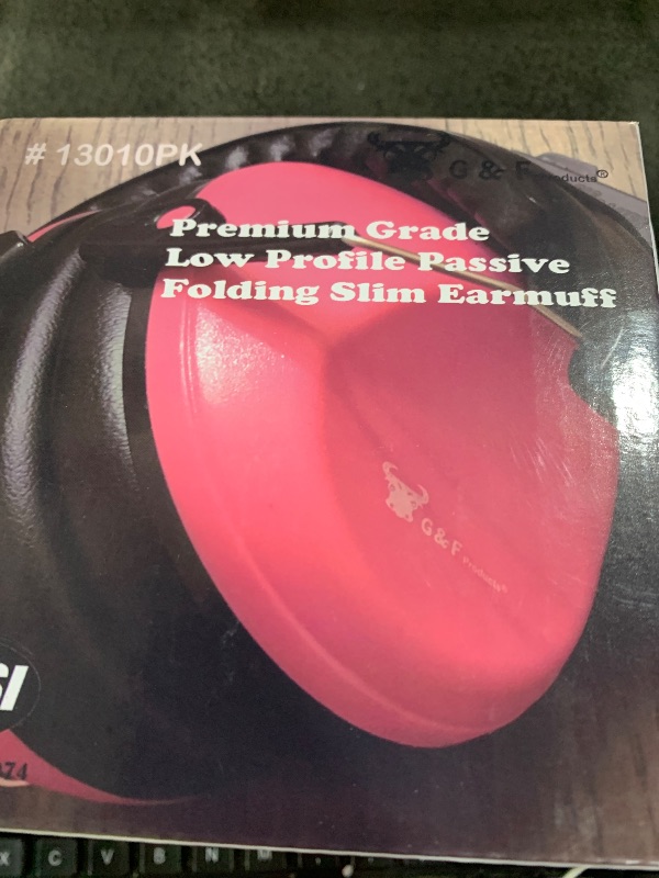 Photo 1 of G & F Products Noise Cancelling Earmuffs, Adjustable Hearing Protection, 26dB NRR, Foldable, Lightweight, Comfortable, for Shooting, Woodworking, Gardening, Airports, Concerts, Industrial Use