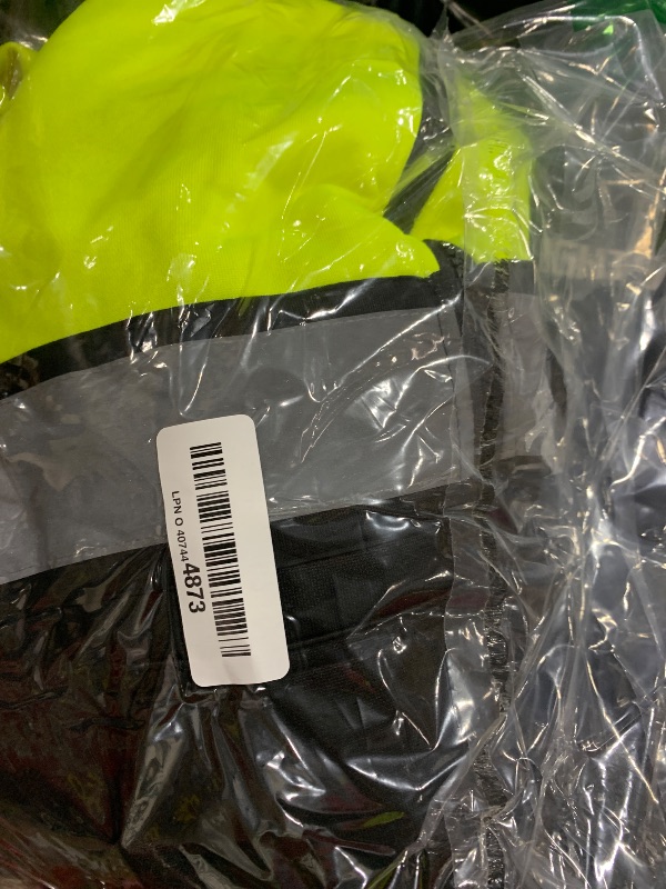 Photo 1 of DPSAFETY High visibility Hoodie for Men,Class3 Hi Vis Hoodie with Zipper,Reflective Hooded Hood,Construction work Safety Sweatshirt with Large front Pocket for Men/Women Black Bottom?XL