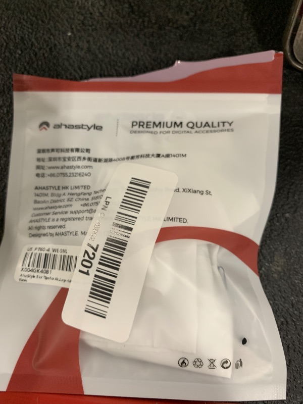 Photo 1 of AhaStyle Ear Hooks for AirPods 4th Generation (2024) ?Added Storage Pouch? 3 Pairs S/M/L Anti-Slip Ear Covers Silicone Accessories Compatible with Apple AirPods 4th Gen (Large+Medium+Small, White)