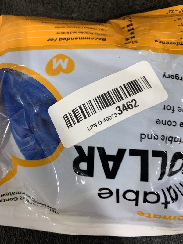 Photo 1 of BENCMATE Inflatable Dog Cone Collar Alternative, Soft Dog Cone for Small Medium Large Dogs and Cats, Neck Recovery ECollar Donut Collar After Surgery (Medium, Blue)