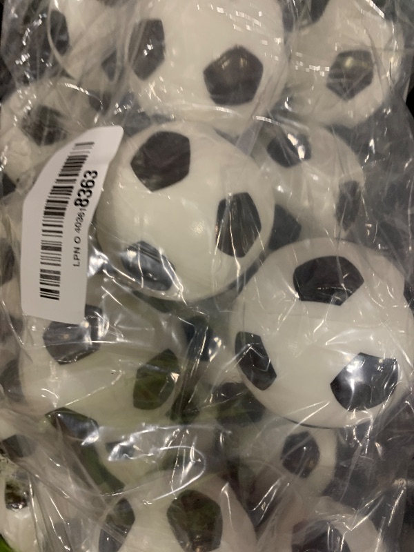 Photo 1 of Super Z Outlet Mini Foam Soccer Sports Balls for Kids Adults Mini Baseball Football Basketball Stress Ball Bulk Toy Little and Big Game Party Decoration and Relaxable Balls (24 Pack)