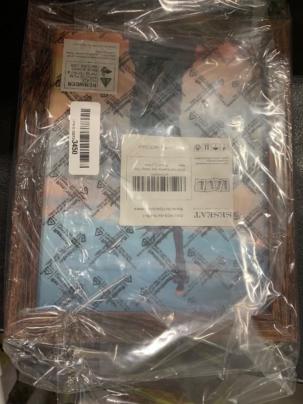Photo 1 of SESEAT 8x10 Picture Frame Rustic Brown, Display Pictures for Wall and Tabletop, 1 Pack