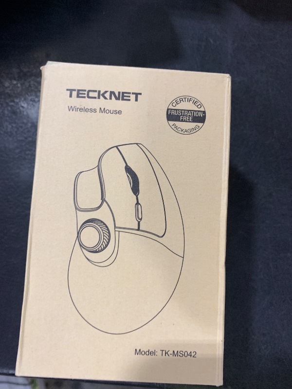 Photo 1 of TECKNET Ergonomic Mouse, Rechargeable Wireless Bluetooth Mouse (BT 5.0/5.0+2.4G), Vertical Mouse with Volume Knob, Quiet Clicks, Cordless Mice 6 Adjustable DPI with USB A Receiver, Wide Compatibility