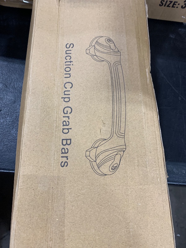 Photo 1 of Rackickyer Grab Bars for Bathtubs and Showers, 2 Pack 16.8 Inch Shower Handles, Strong Suction Grab Bar for Shower, Anti-Slip Shower Grab Bars for Seniors, Bathroom Handicap Grab Bars with Indicators