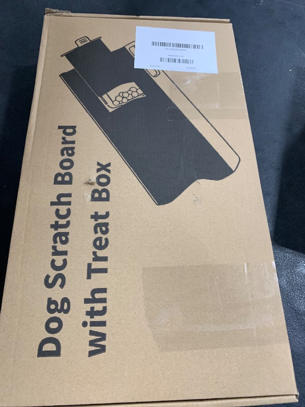 Photo 1 of LovIntry M-Shaped Dog Scratch Pad for Nails with Treat Box, Dog Nail Scratch Board for Large Dogs, Dog Nail File Toy and Shorten Dog’s Side Nail Easier (with Treat Box, L)