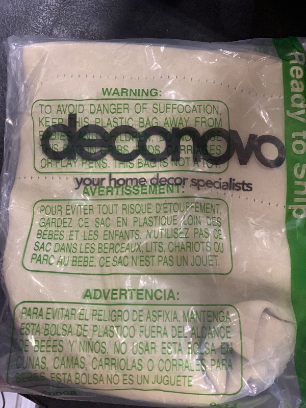 Photo 1 of Deconovo Blackout Curtains, Thermal Insulated, W52 x L84 2 Panels, Back Tab, Machine Washable, Room-Darkening Drapes for Bedroom/Living Room Beige