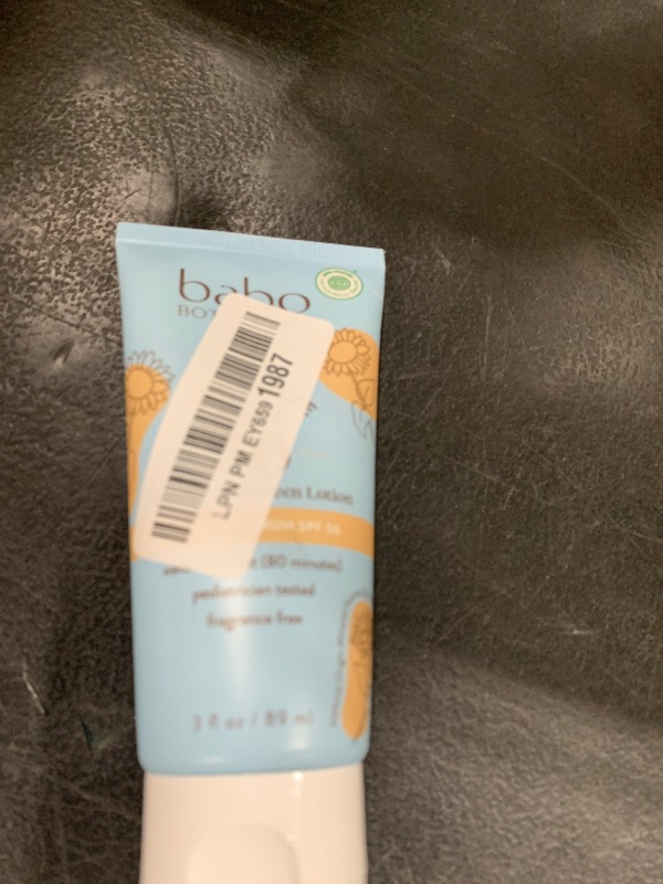 Photo 1 of Babo Botanicals Sensitive Baby Mineral Sunscreen Lotion SPF50 - Natural Zinc Oxide - Face & Body - Fragrance-Free - Water-Resistant - EWG Verified - Vegan - Extra Sensitive Skin - For Babies & Kids