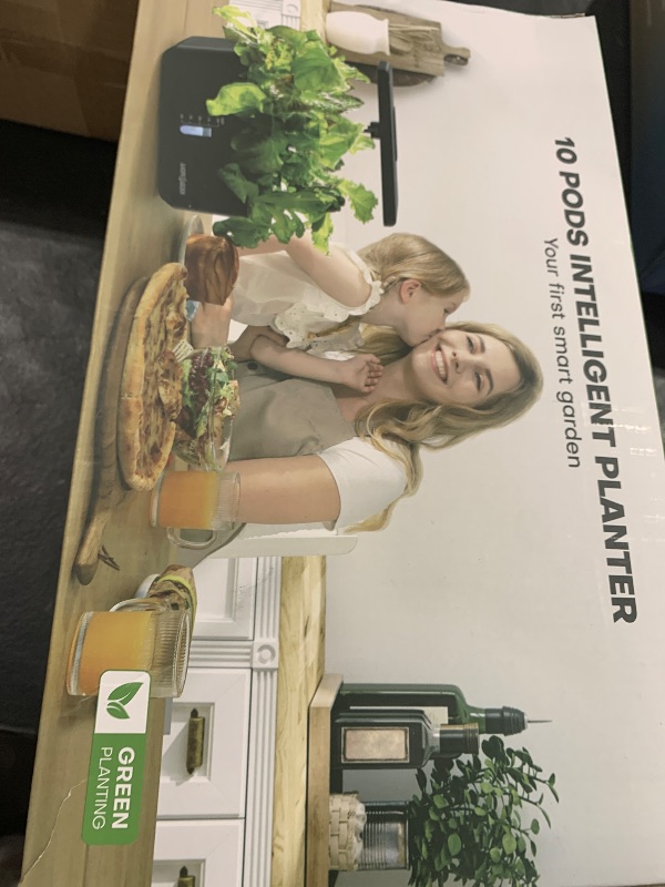 Photo 1 of Ahopegarden Indoor Garden Hydroponics Growing System: 10 Pods Plant Germination Kit Aeroponic Herb Vegetable Growth Lamp Countertop with LED Grow Light - Hydrophonic Planter Grower Harvest Lettuce