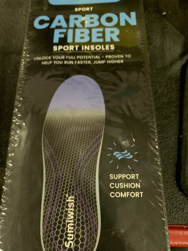 Photo 1 of Carbon Fiber Insole for Men & Women - Sumiwish?1 Pair? High Arch & Rigid Support Shoe Insert for Women & Men - Rigid Support for Turf Toe, Foot Fractures, Hallux Rigidus - Non-Cleated Shoes