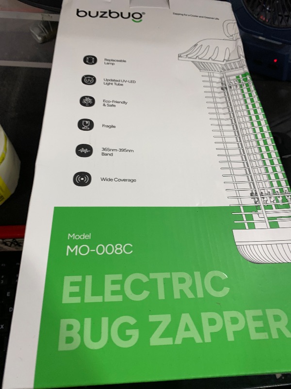 Photo 1 of Buzbug LED Bug Zapper Indoor Outdoor, 10 Years Lifespan, 6.5ft Power Cord, IPX4 Waterproof, High-Voltage, Mosquito Zapper, Fly Trap Mosquito Trap, Fly Killer Fly Zapper -MO008C
