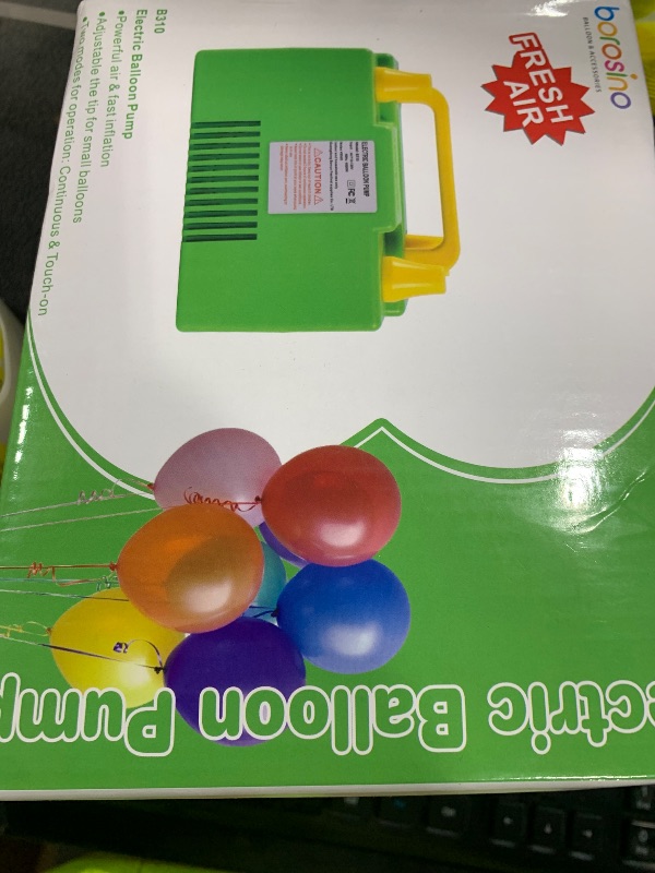 Photo 1 of Borosino Balloon Pump Electric 1000W 110V, Fresh Cooler Air Blow Powerful Electric Balloon Inflator Suitable for Rapid Inflation of All Double-Layer, Long Time Last Without Worrying About Heat(Blue)