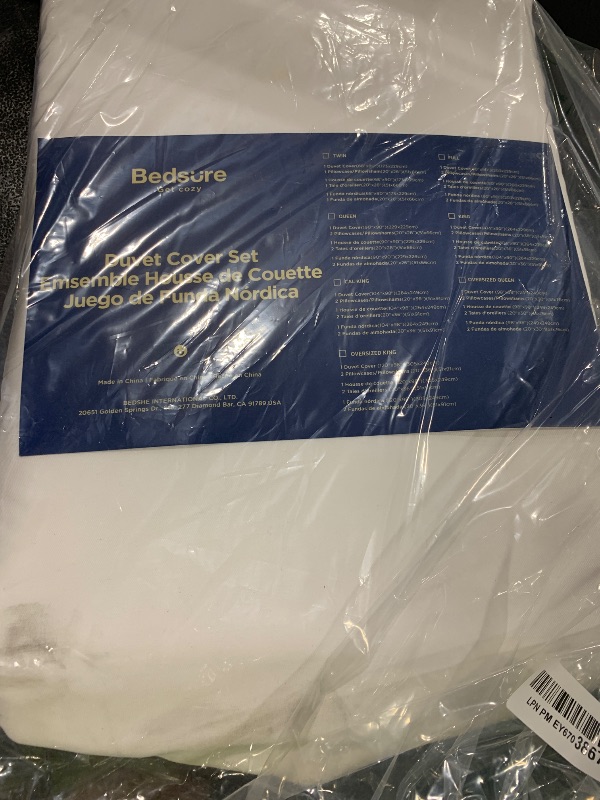Photo 1 of Bedsure Silky Cooling Duvet Cover King Size - Lightweight 100% Rayon Derived from Bamboo Comforter Cover Set for Hot Sleepers, Breathable & Moisture-Wicking Bedding Set, Pure White