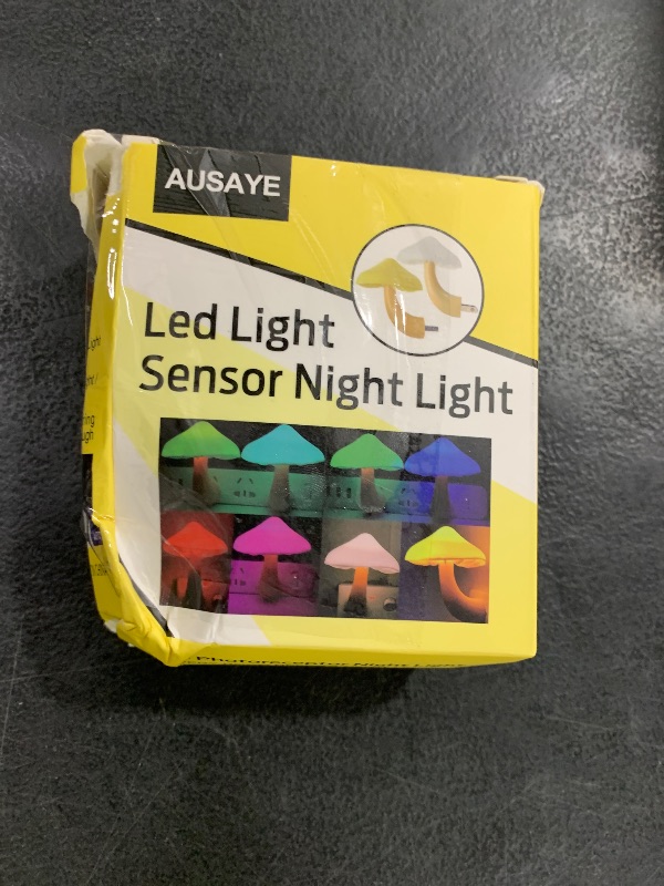 Photo 1 of AUSAYE Sensor LED Night Light Plug in Wall Lamp, Energy Saving NightLight Cute Mushroom Night Lights for Adults Kids Bedroom,Bathroom,Toilet, Stairs, Kitchen,Hallway Corridor Warm White
