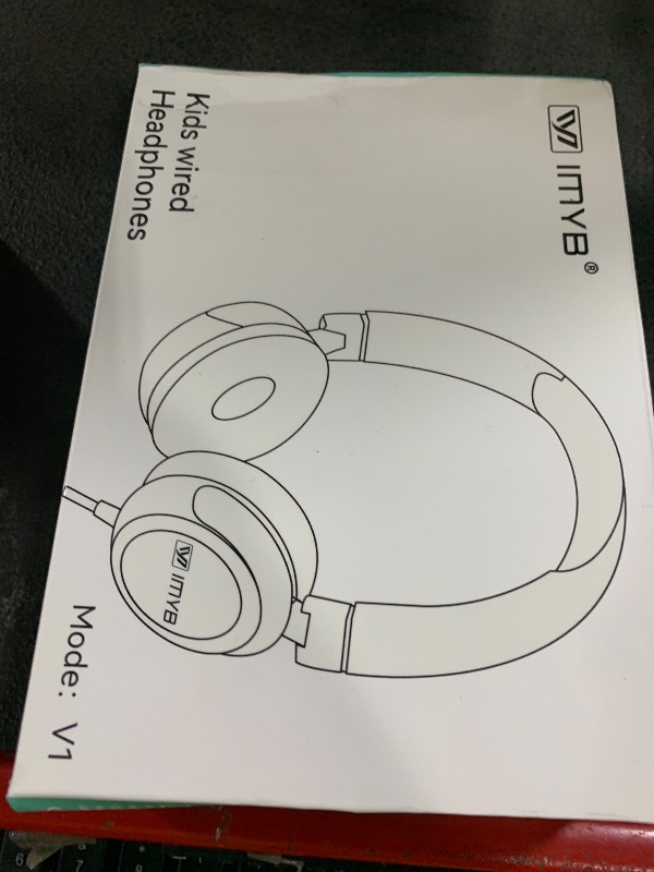 Photo 1 of IMYB V1 Kids Headphones, Wired Stereo Foldable Tangle-Free 3.5mm Adjustable On-Ear Headphones for Kids for School/Toddlers/Childrens/Teens/Boys/Girls/Ipad/Tablet/Kindle/Phones/Travel/Plane (Cyan)