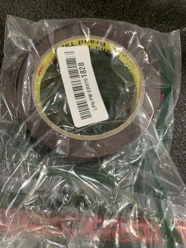 Photo 1 of 3M Double Sided Tape 0.5”×18ft VHB 5925 Black Mounting Tape Heavy Duty Waterproof Foam Tape Strong Adhesive for RV LED Strip Light Décor