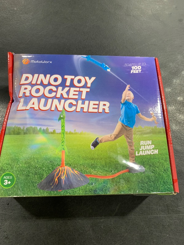 Photo 1 of Dinosaur Toy Rocket Launcher for Kids - Toys for Kids 3-5 5-7 4-6 - Outdoor Toys for Kid Ages 4-8 - 3 4 Year Old Boy Birthday Gift - Gifts for Boys Age 3 4 5 6 Years - Outside Toy for Toddlers