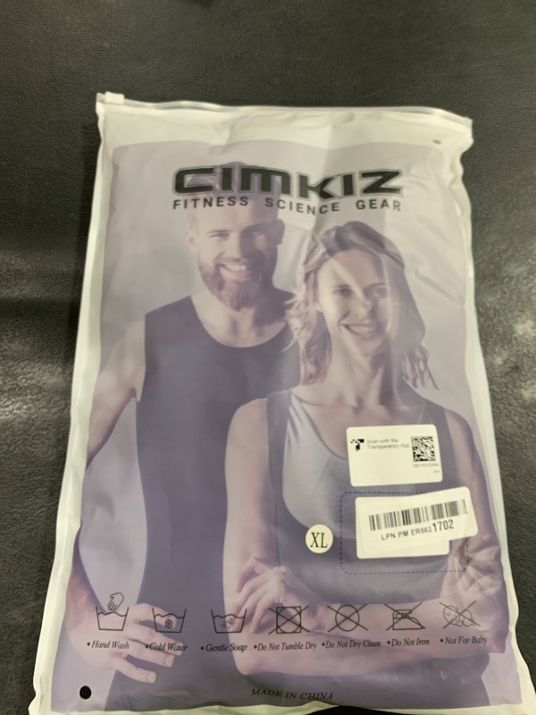 Photo 1 of Cimkiz Mens Sweat Sauna Vest for Waist Trainer Zipper Neoprene Tank Top, Adjustable Sauna Workout Zipper Suit (Black, X-Large)