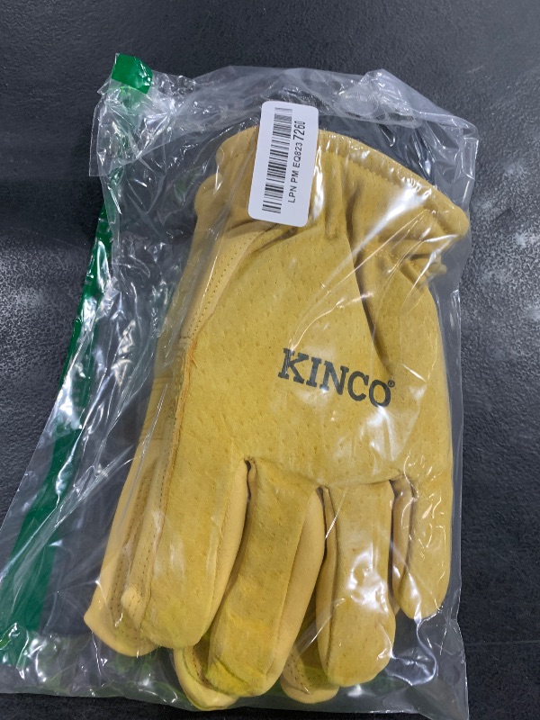 Photo 1 of Kinco, 901-L, Men's Pigskin Leather Ski Glove, HeatKeep Thermal Lining, Draylon Thread, Large, Golden, with Nikwax Waterproof Wax, Large