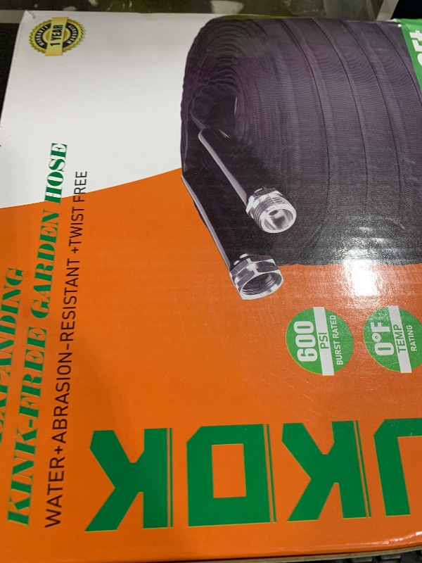 Photo 1 of GUKOK Garden Hose, Lightweight, Ultra Flexible, Durable, Kink-Free Garden Hose, RV, Marine and Camper Hose (50 FT)