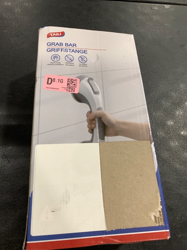 Photo 1 of TAILI Shower Grab Bar, 2 Pack 12 Inch Suction Grab Bars for Bathtubs and Elderly, Shower Handle for Seniors Bathroom Safety Grip, No Drilling Removable,Wood Grain