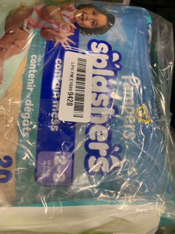 Photo 1 of Pampers Swim Diapers - Splashers - Size 2-3, 20 Count, Gap-Free Disposable Baby Swimming Pants