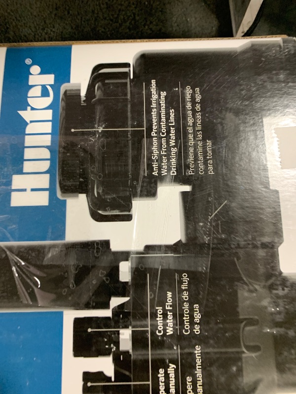 Photo 1 of Hunter 1" Anti Siphon Irrigation Valve, Sprinkler Valve with Backflow Preventer, Flow Control, 24V Solenoid, Fits Lawn Sprinkler and Drip Irrigation Systems (PGV-101-ASV)