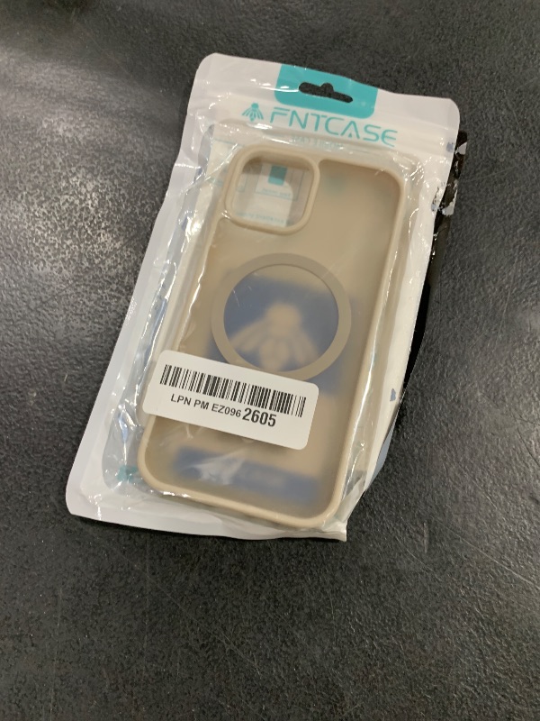 Photo 1 of FNTCASE for iPhone 12 Phone Case: for iPhone 12 Pro Magnetic Matte Textured Military Grade Drop Protection Translucent Cell Cover - Slim Durable Shockproof Protective Bumper