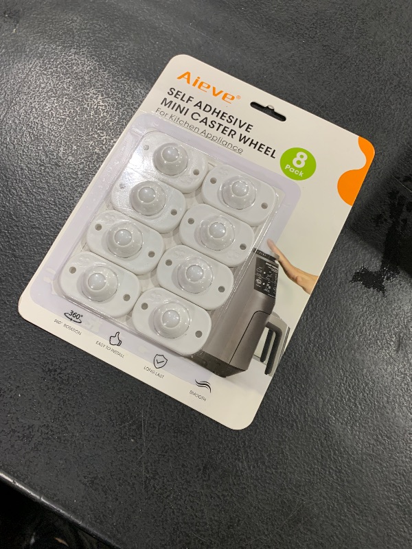 Photo 1 of Aieve Self Adhesive Caster Wheels, 8 Pack Appliance Rollers for Kitchen Appliances, Small Appliance Wheels, Mini Swivel Wheels for Countertop