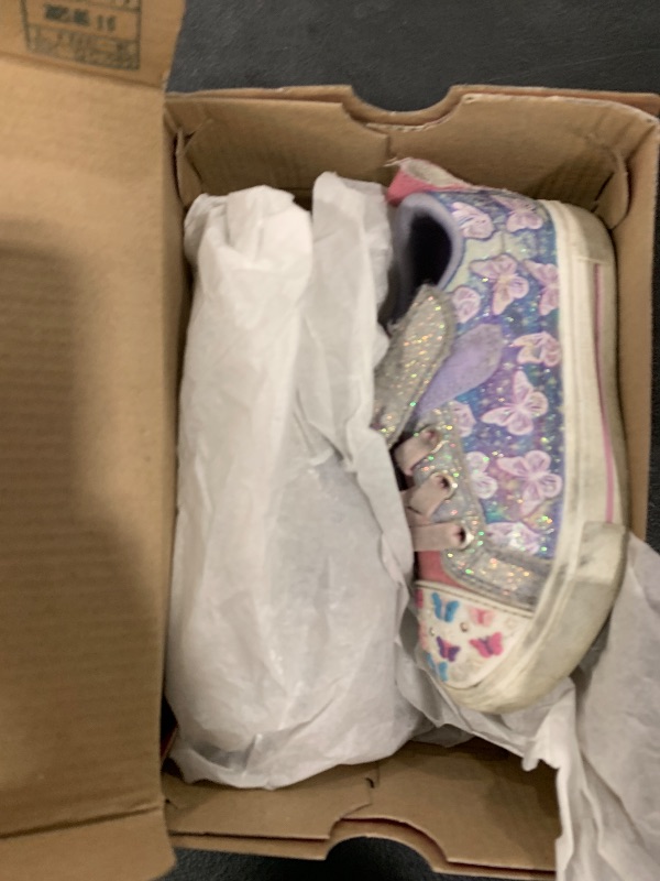 Photo 1 of Skechers Girls Twinkle Sparks Sneaker, Lavender/Multi, 9 Toddler