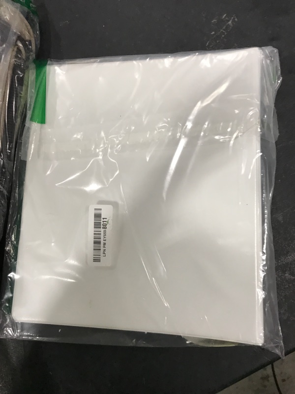 Photo 1 of 1-inch 3-Ring Binders, 1'' Round Rings Binder, US Letter Size 8.5 x 11'', 200 Sheet Capacity, ClearVue Presentation View, Non-Stick, White (1)