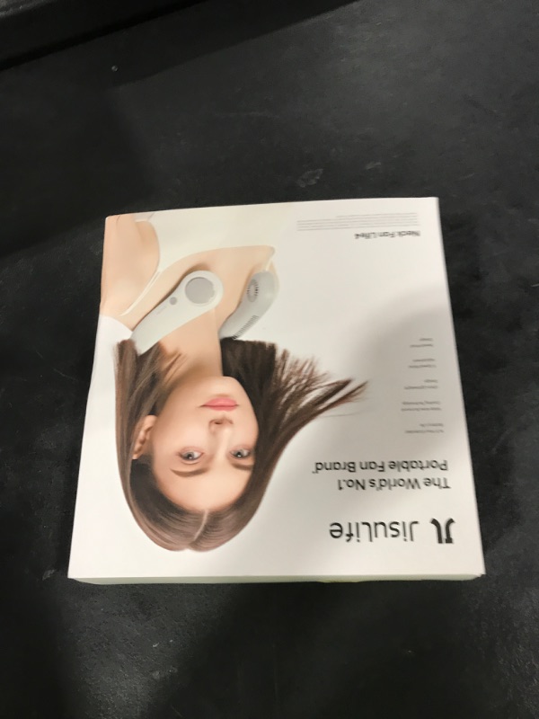 Photo 1 of JISULIFE Portable Neck Fan Upgraded, Neckbrace Personal Hands Free, 5 Speed Gears Adjustment, 5000 mAh Wearable Bladeless Quiet Rechargeable for Outdoor Indoor, Gifts for Women Men- Foggy Grey
