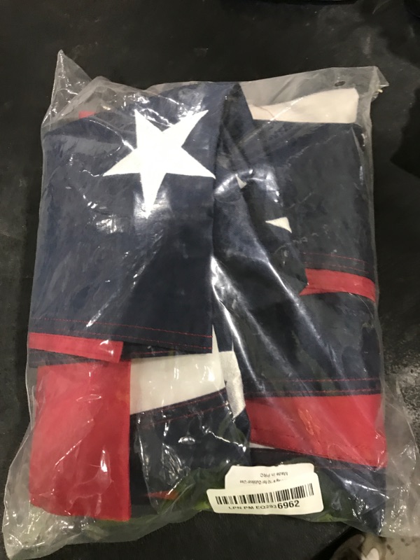 Photo 1 of American Flag 6x10 FT Embroidered Stars, Sewn Stripes, Brass Grommets Polyester US Flag Long Lasting for Outdoor Use