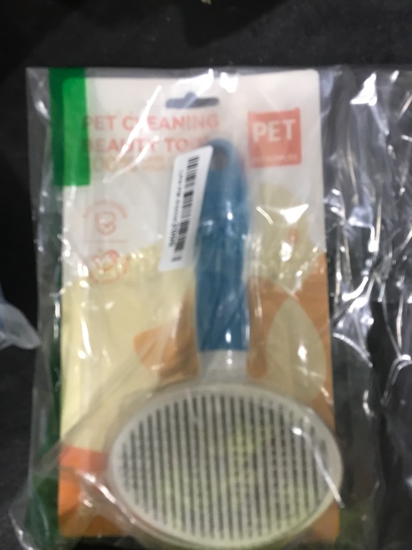 Photo 1 of Cat Self Cleaning Slicker Brush, Pets Skin Friendly Grooming Brushes for Shedding Dogs Cats Hair Easy to Remove Loose Undercoat with Long or Short Hairs Pet Massage Tool for All Hair Type- UPGRADED