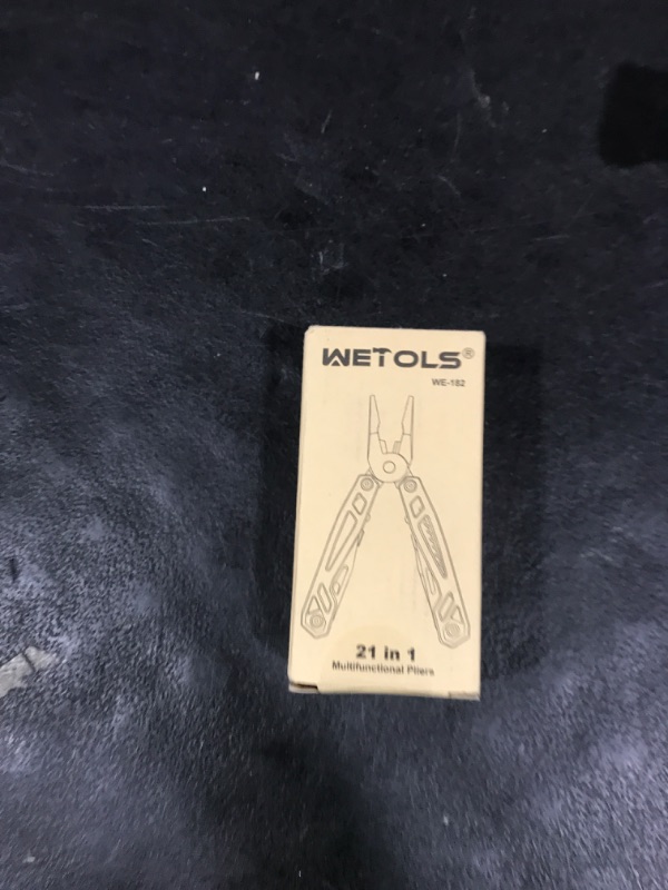 Photo 1 of WETOLS Multitool with Pocket Knife, Birthday Gifts for Men Women Mom Dad, 21-in-1 Stainless Steel Pliers with Screwdrivers, Self-locking Multi tools with EDC Sheath, Ideal for Home, Camping, Survival