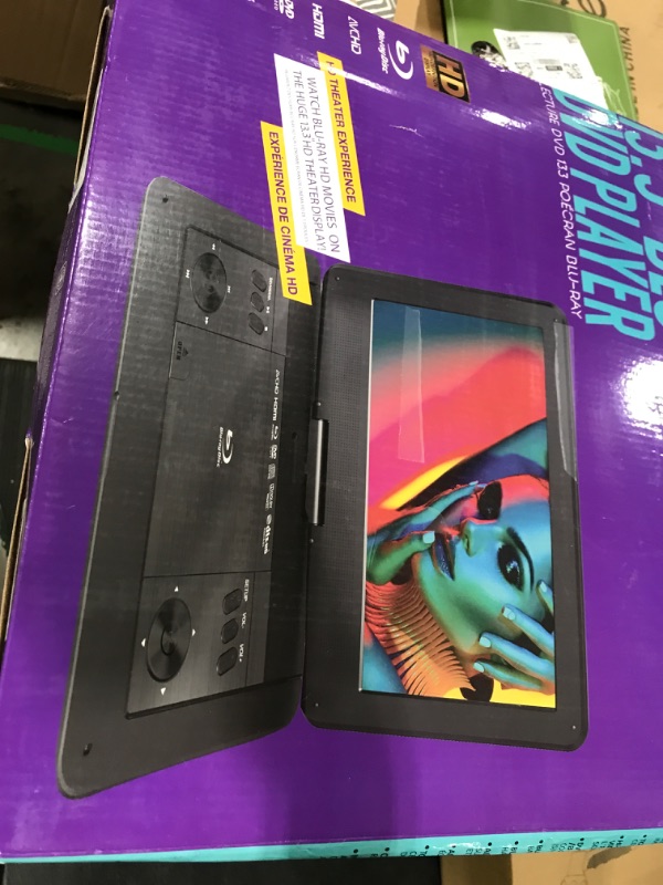 Photo 1 of PROSCAN Portable Blu-Ray, DVD, CD, USB, SD Multi Media Player High Resolution HD (13.3-Inch)