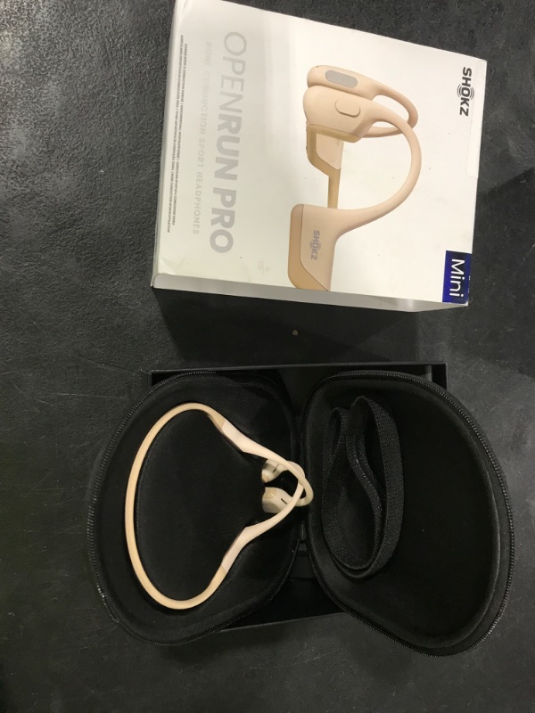 Photo 1 of SHOKZ OpenRun Pro Mini- Open-Ear Bluetooth Bone Conduction Sport Headphones - Sweat Resistant Wireless Earphones for Workouts and Running with Premium Deep Base
