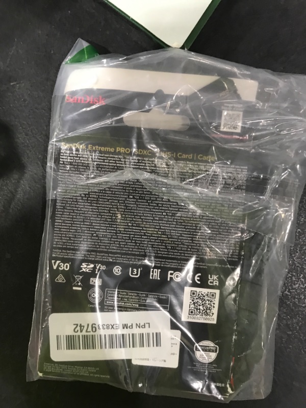 Photo 1 of SanDisk 128GB Extreme PRO SDXC UHS-I Memory Card - C10, U3, V30, 4K UHD, SD Card - SDSDXXD-128G-GN4IN