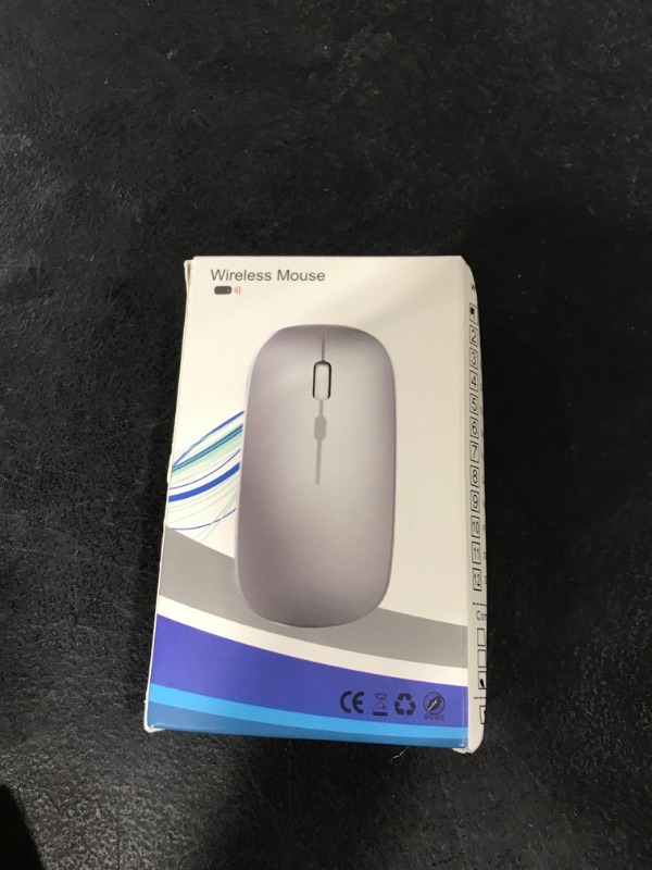 Photo 1 of AIKOKOK Wireless Bluetooth Mouse Rechargeable Laptop Mice with LED Use Portable(BT5.2 and USB 2.4G) Dual Mode Connection Silent Slim Computer Mouse for Laptop/iPad Tablet/Apple MacBook/PC (Black)