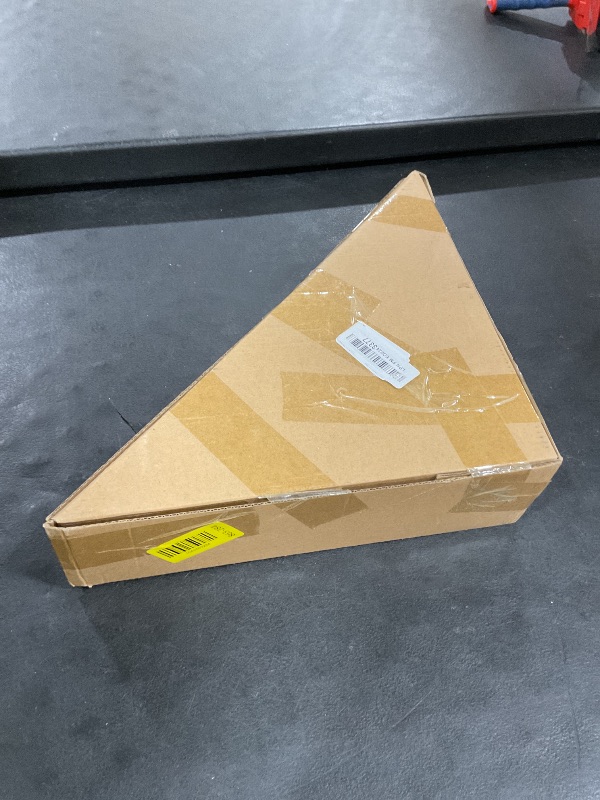 Photo 1 of AHANDMAKER Triangle Flag Box, Wall Mounted/Standing Display Flag Display Case with Clear Windows, 17.44 x 8.9 Inch Military Flag Shadow Box for Veterans, Burial Flag