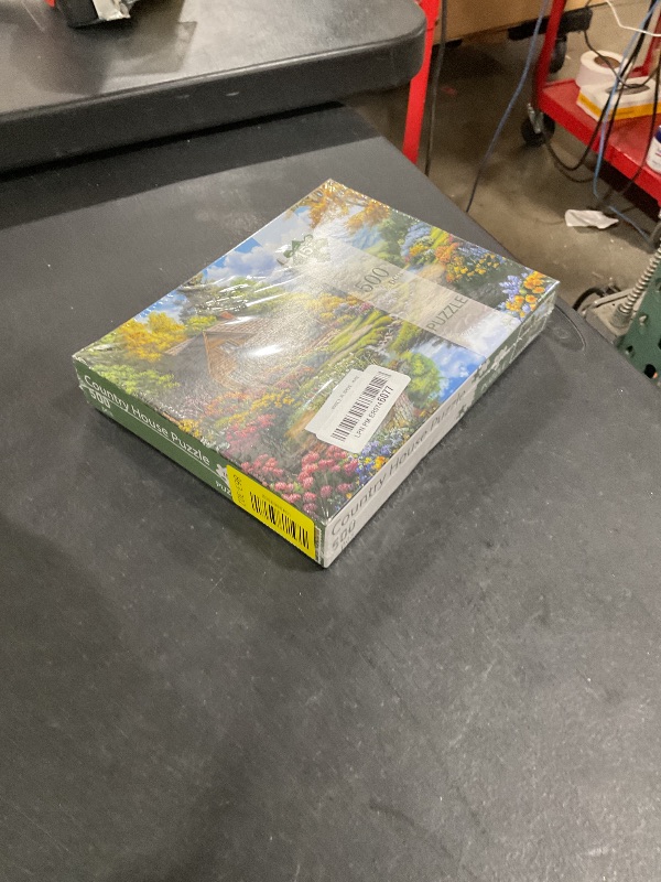 Photo 1 of Motiloo Jigsaw Puzzles 500 Pieces for Adults - Mountain Cottage Landscape Jigsaw Puzzle, Nature Scene Challenging Puzzle Perfect for Game Nights