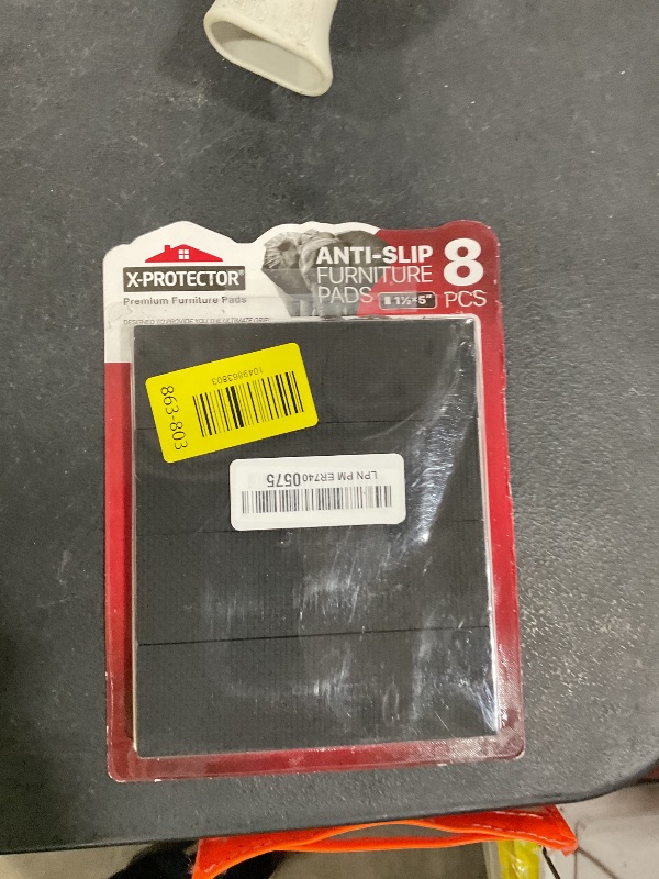 Photo 1 of Non-Slip Furniture Grips: 8 Pcs Rubber Pads 1.5' x 5' by X-PROTECTOR Ideal Floor Protectors