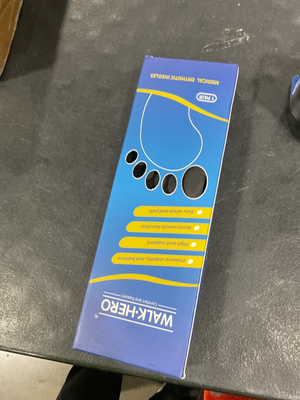 Photo 1 of Inserts Relieve Plantar Fasciitis - Flat Feet Insoles Arch Supports, Orthotic Insoles for Foot Pain Arch Pain Reduce Muscle Fatigue Absorb Shock (Mens 6-6 1/2 | Womens 8-8 1/2)